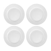 Porcelain Lizbon dia.6.25" Round White Porcelain Plate (Set of 4)